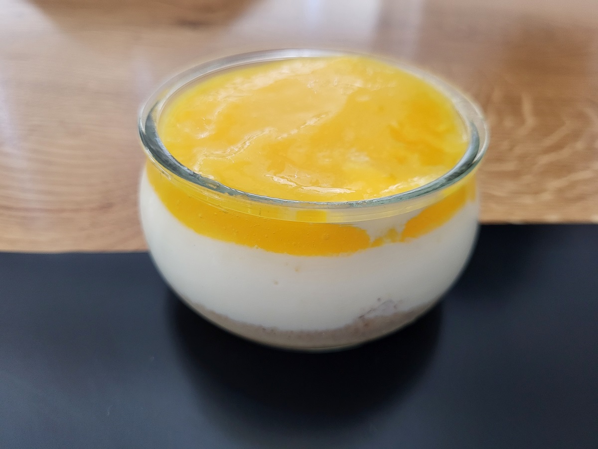 Mango Cheesecake In A Glass