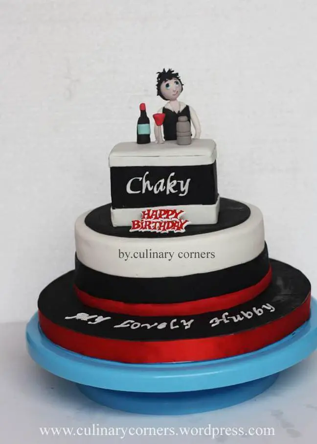 Bartender birthday cake TheSmartCookieCook