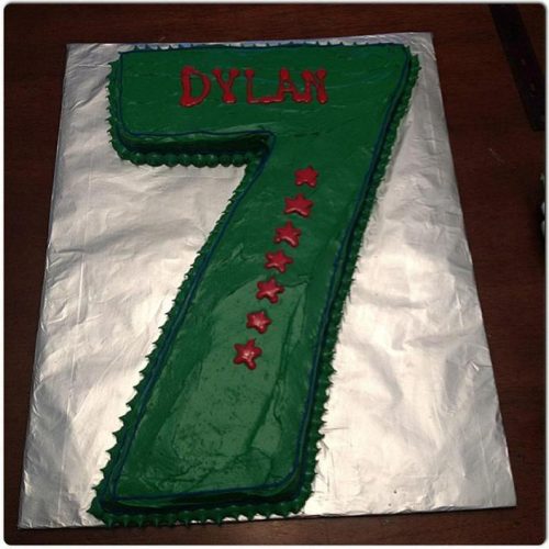 number 7 birthday cake ideas boy