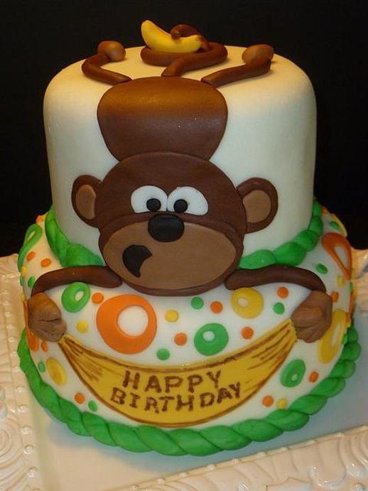 monkey birthday cake ideas
