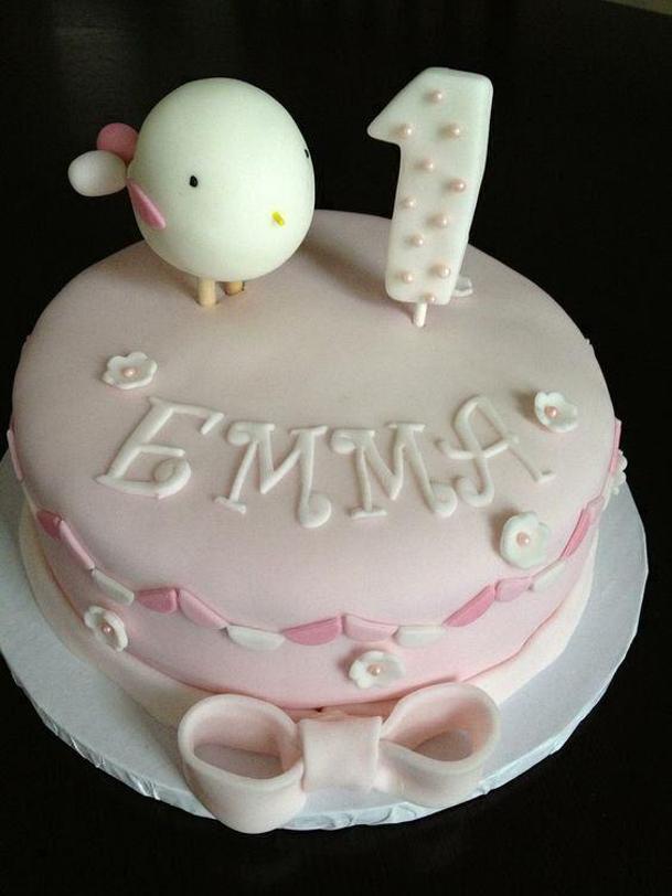 1 month old baby birthday cake