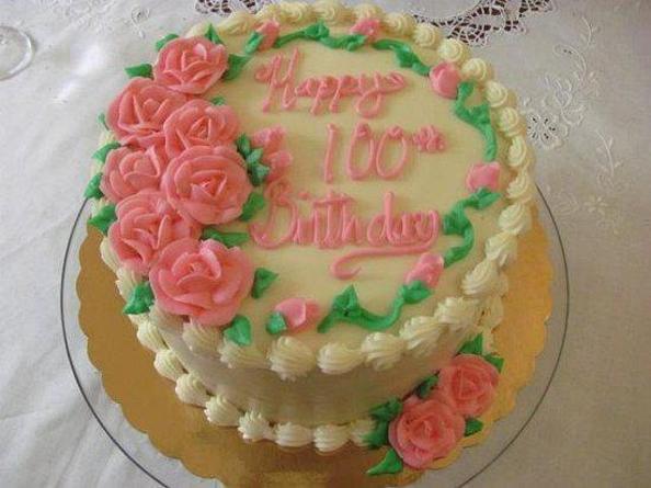 100th birthday cakes