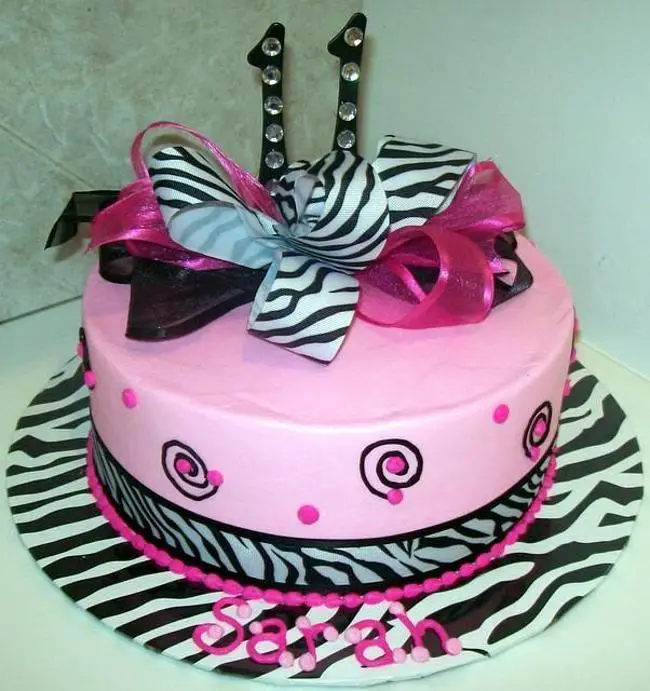 11th birthday cakes for girls
