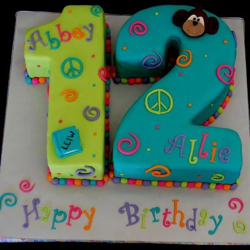 12th birthday cakes for girls