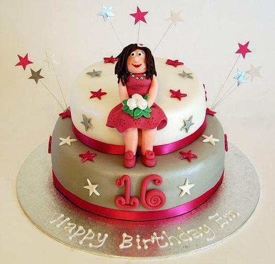 16 years birthday cake