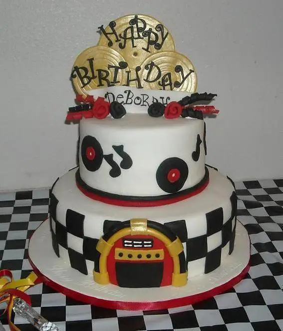 1950s birthday cake