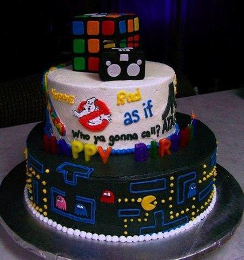1980s birthday cake