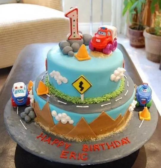 1st birthday cakes for twin boys