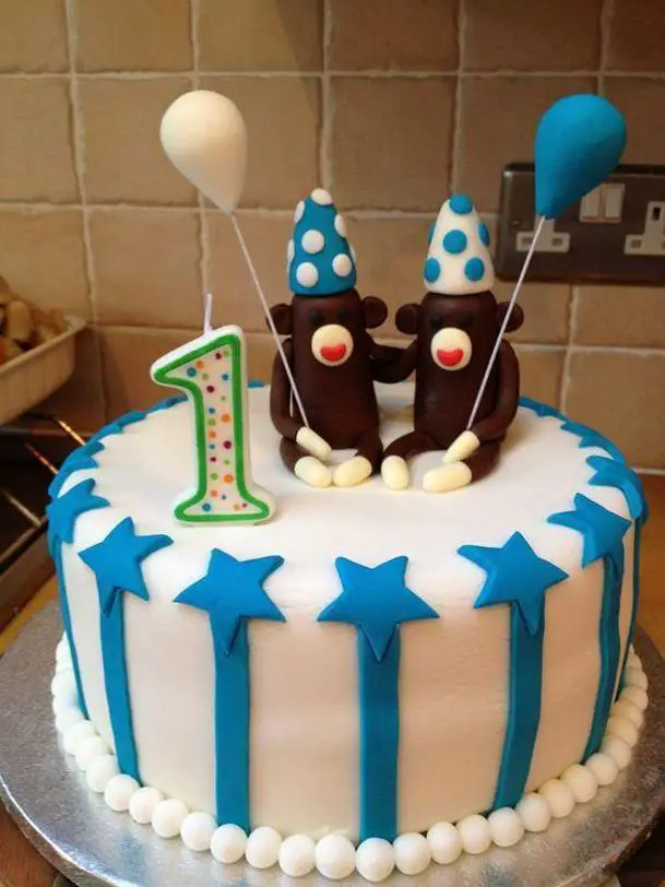 1st birthday cakes for twin boys