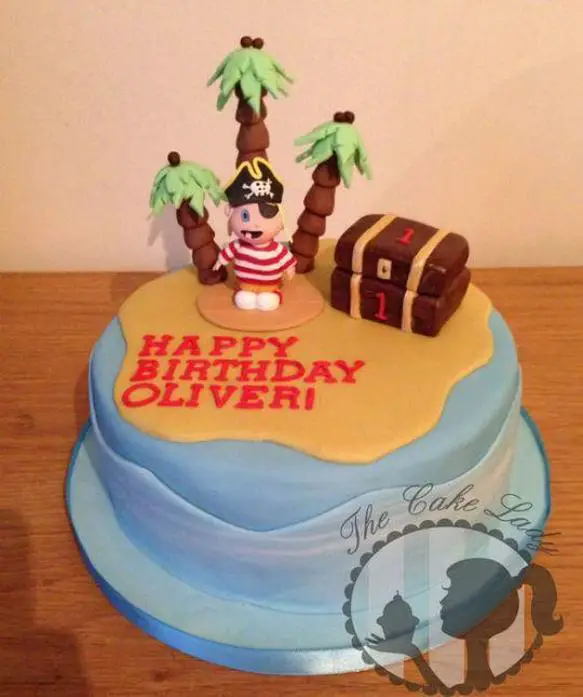 1st birthday pirate cake