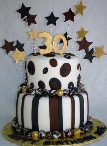 2 tier 30th birthday cakes