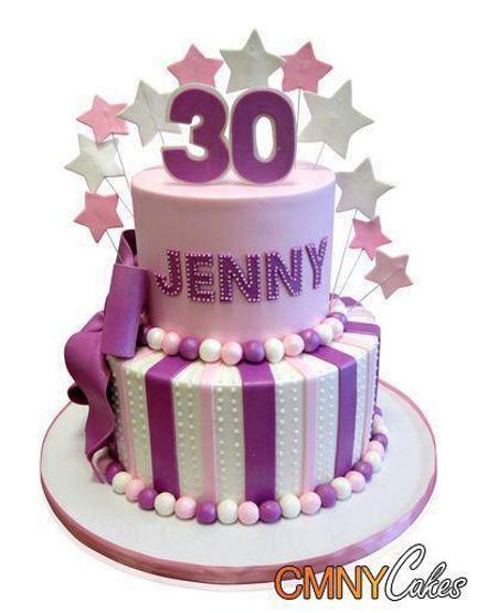2 tier 30th birthday cakes