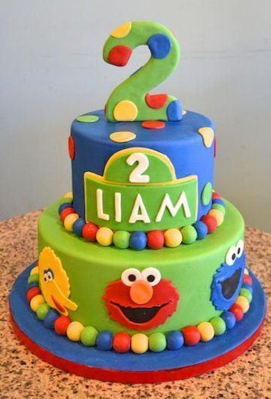 2 tier elmo birthday cake