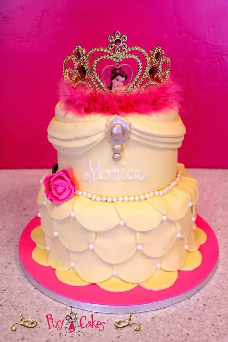 2 tier girl birthday cakes