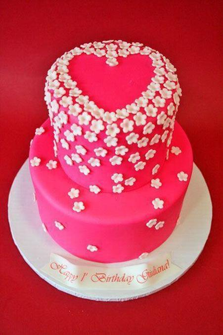 2 tier girl birthday cakes
