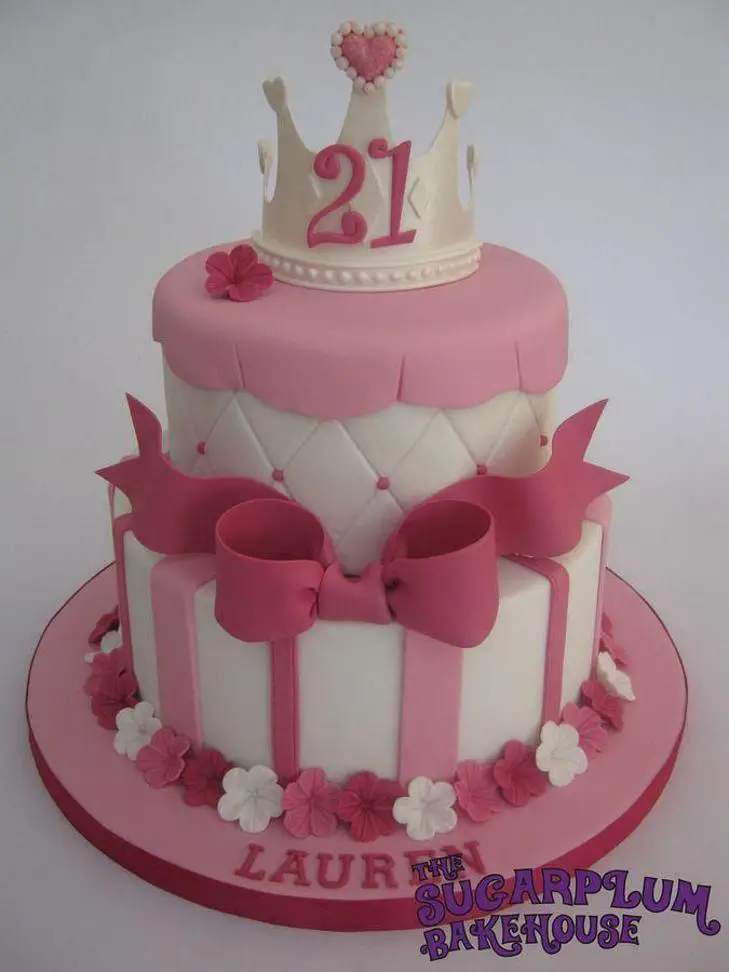 21st princess birthday cakes
