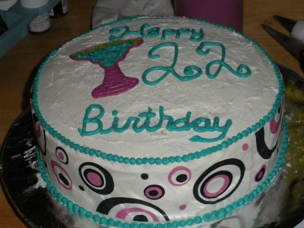 22nd birthday cakes