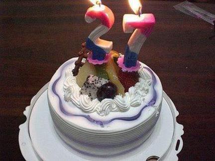 27th birthday cakes