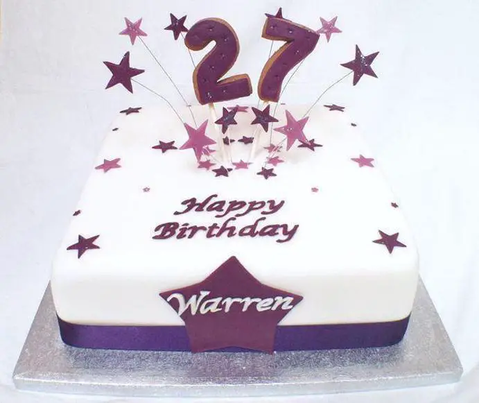 27th birthday cakes