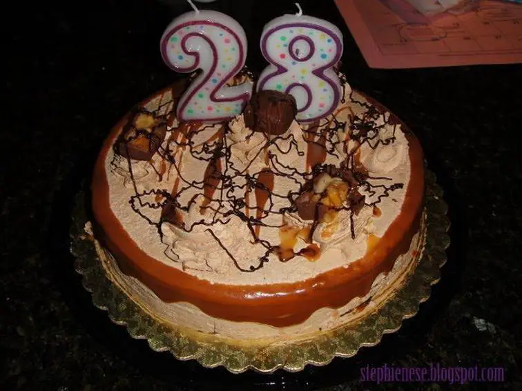 28th birthday cake