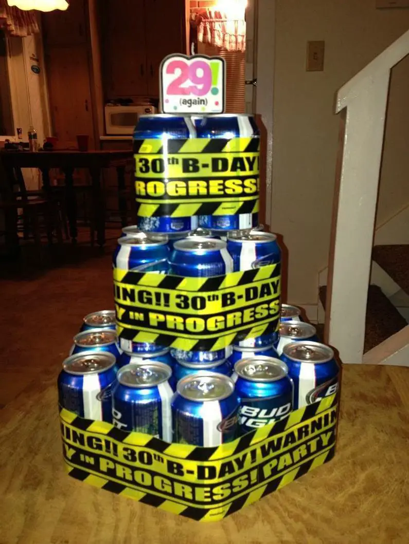 30th birthday beer cake