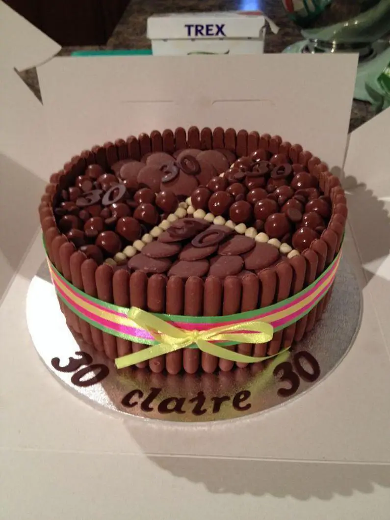 30th chocolate birthday cake