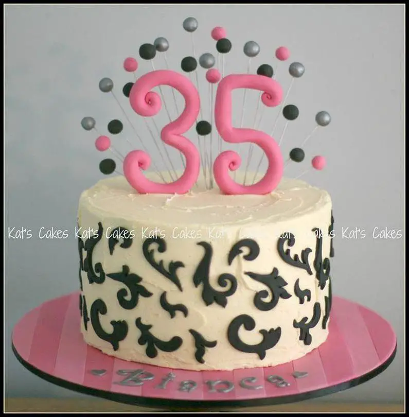 35th birthday cakes