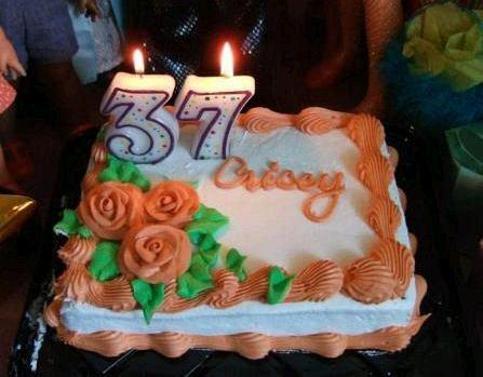 37th birthday cake