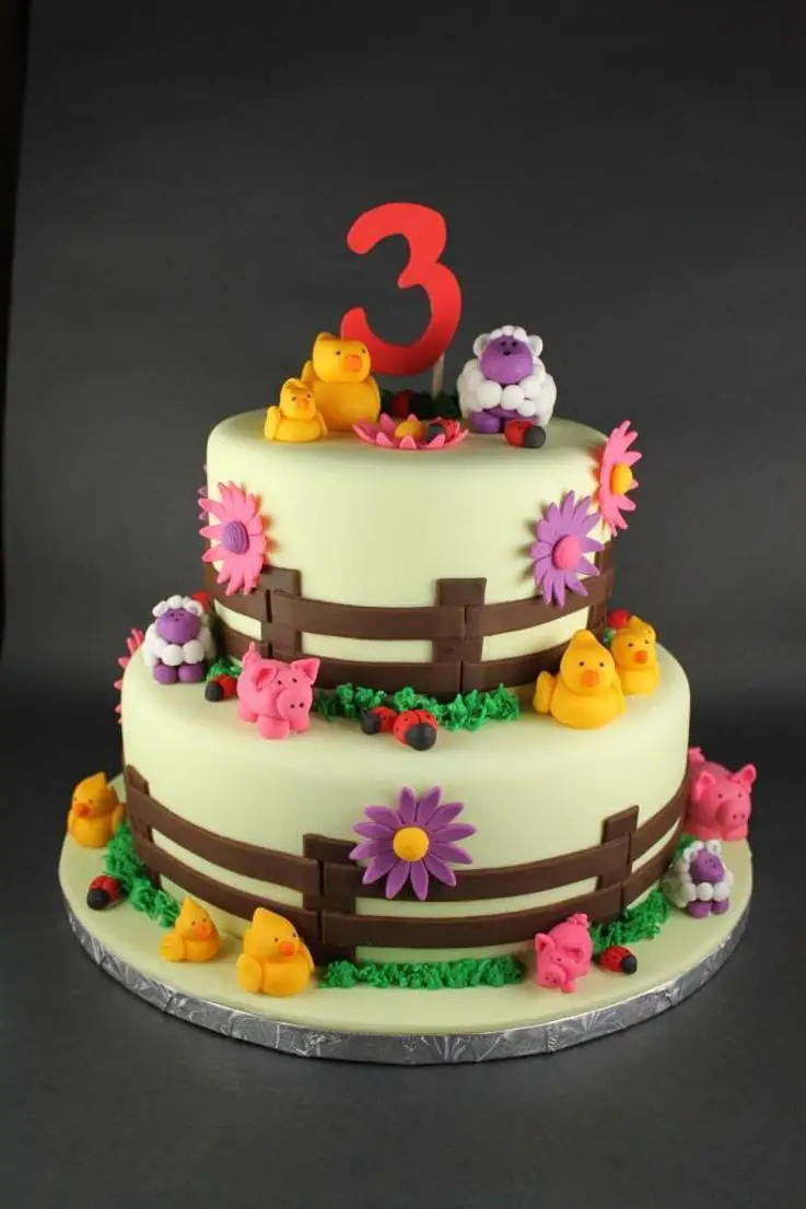 3rd year birthday cake