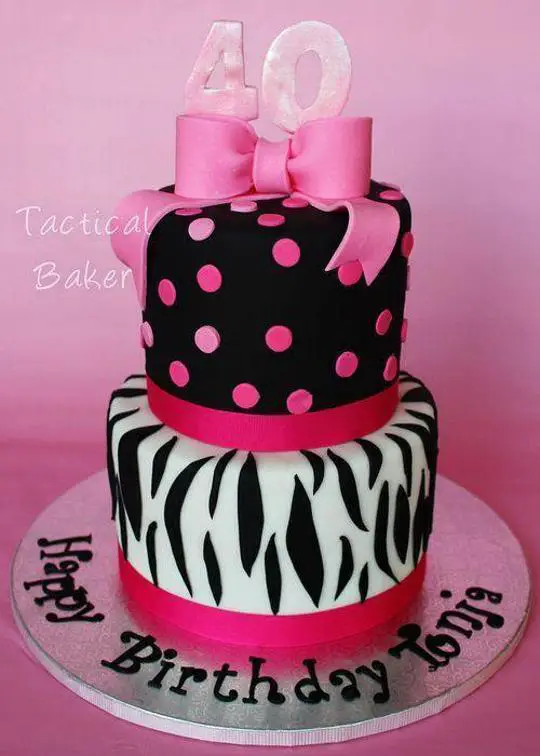 40 and fabulous birthday cakes