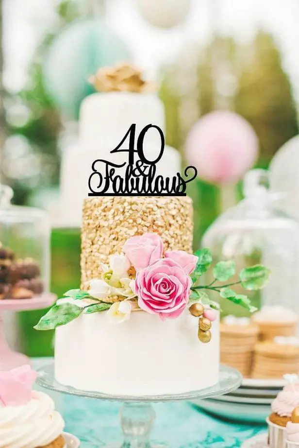 40 and fabulous birthday cakes