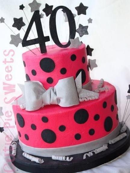 40th birthday cakes for ladies