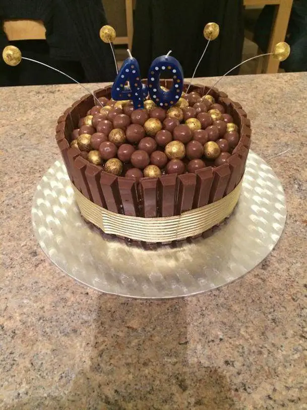 40th chocolate birthday cakes