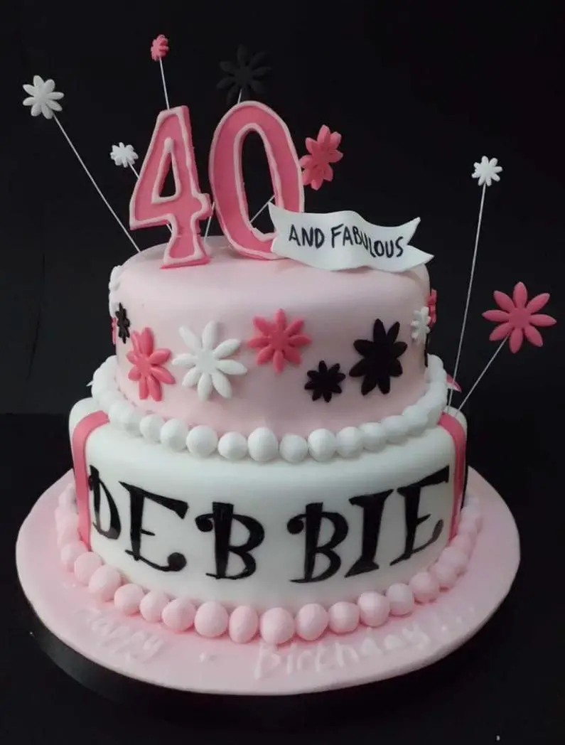 40th female birthday cakes