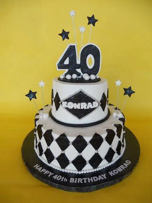 40th mens birthday cakes
