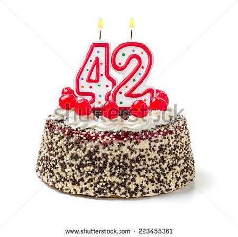 42nd birthday cake