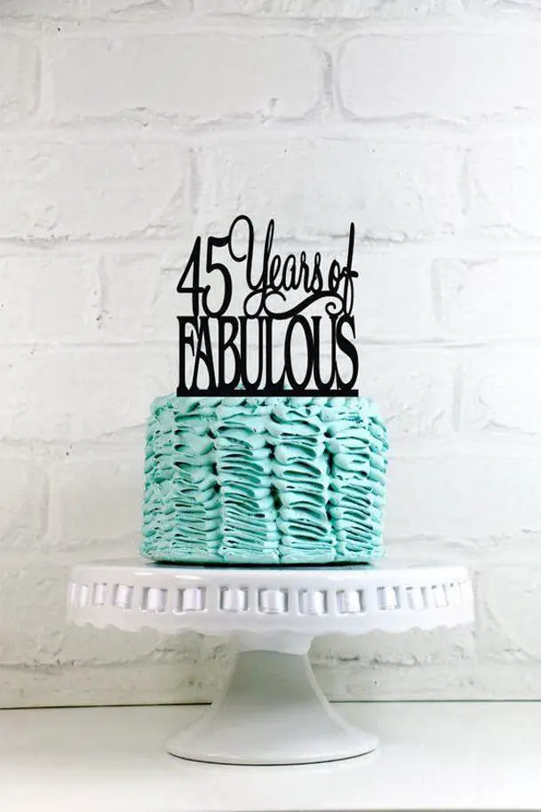 45th birthday cake