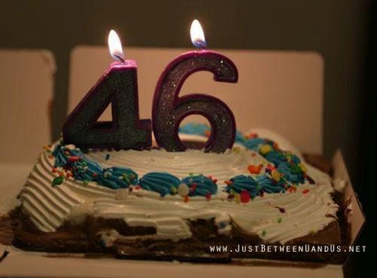 46th birthday cake