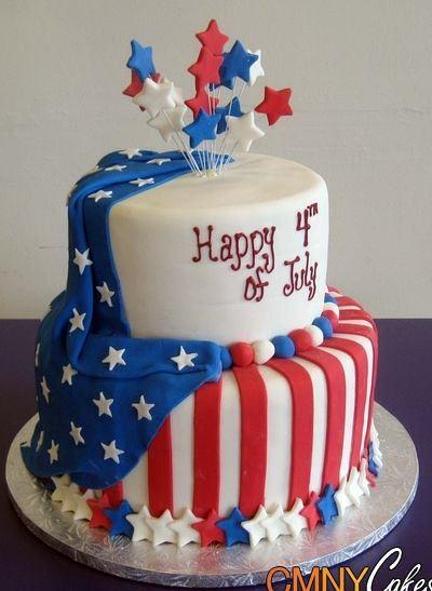 4th of july birthday cakes