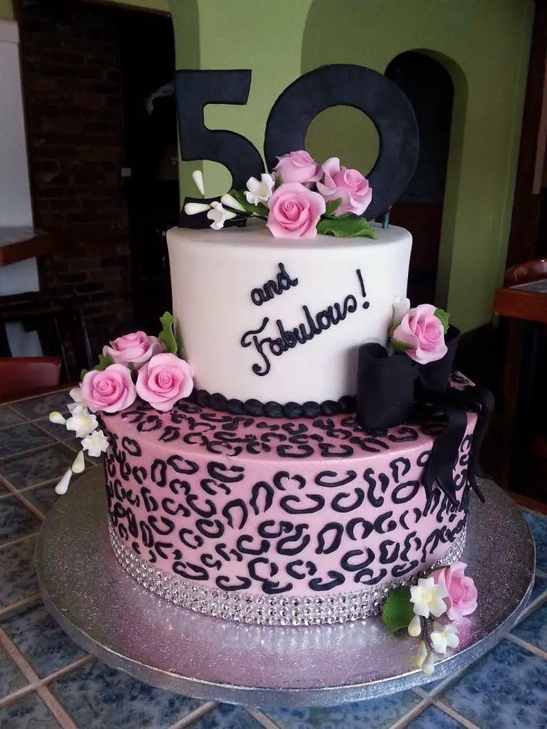 50 and fabulous birthday cakes