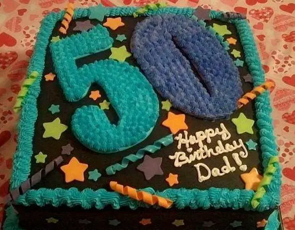 50th birthday cake ideas for dad