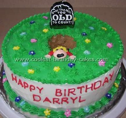 50th birthday cakes over the hill