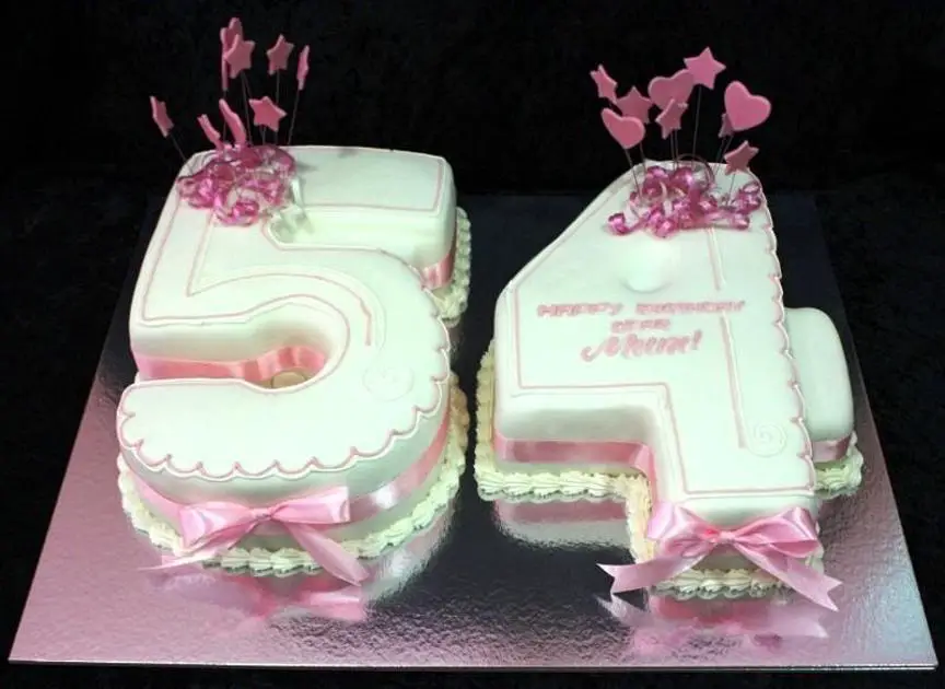 54th birthday cake