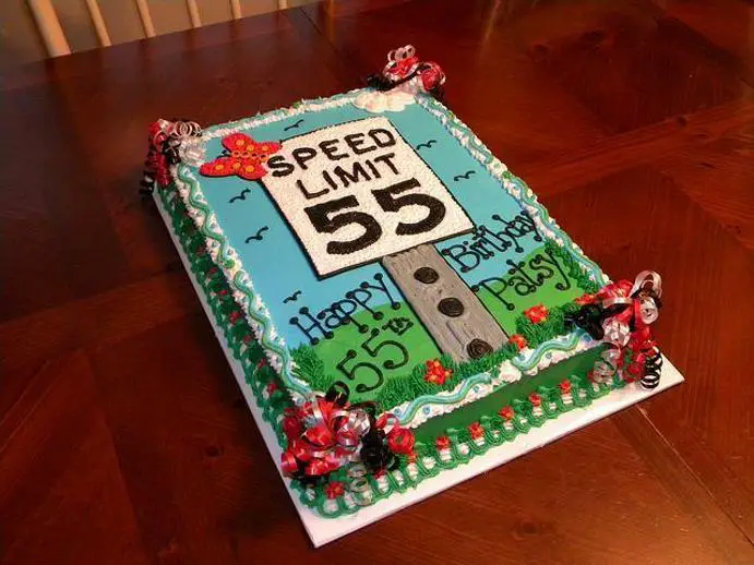 55th birthday cake ideas