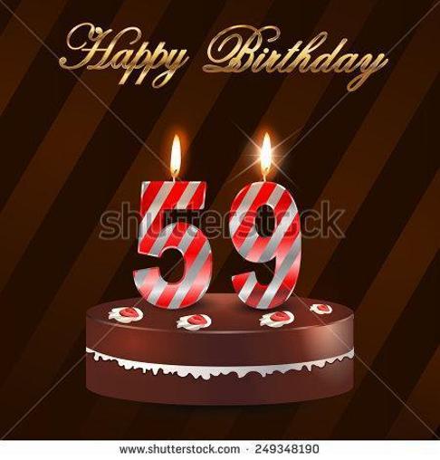 59th birthday cake