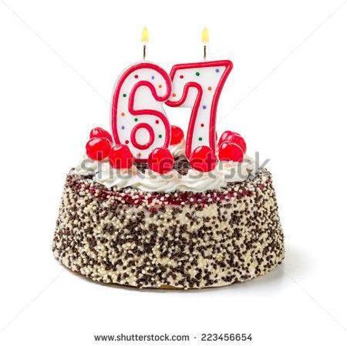 67th birthday cake