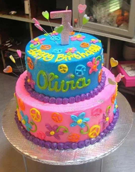 7 year old girl birthday cake