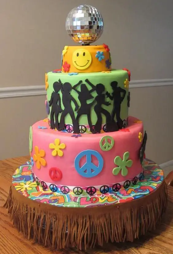 70s birthday cakes