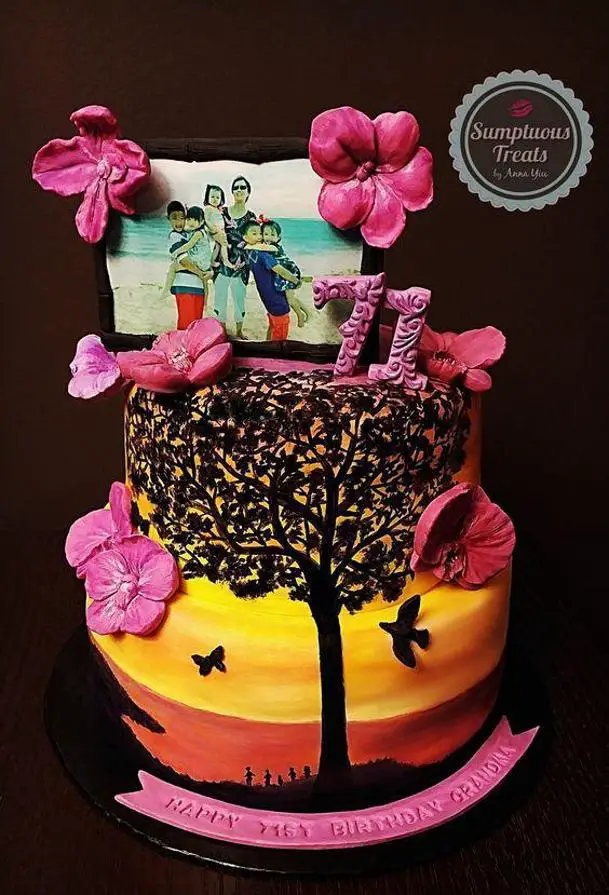 71st birthday cake