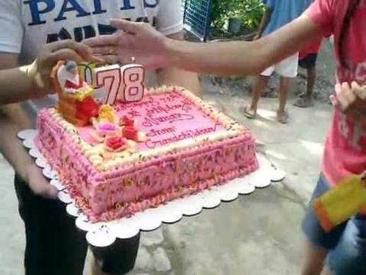 78th birthday cake